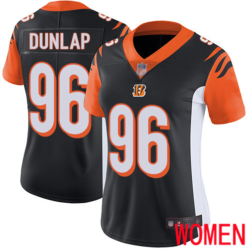 Cincinnati Bengals Limited Black Women Carlos Dunlap Home Jersey NFL Footballl #96 Vapor Untouchable